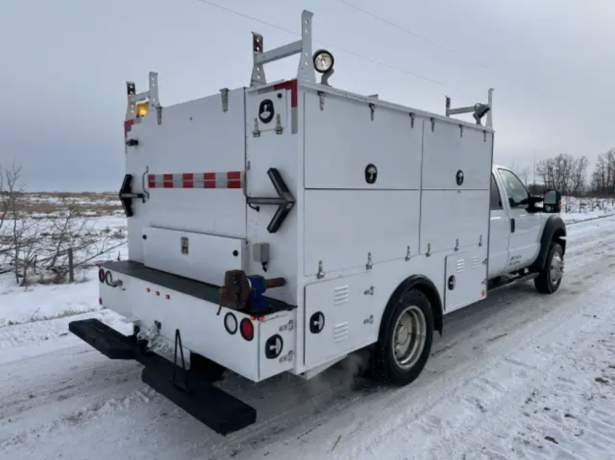 2011-ford-f450-4x4-crew-cab-service-truck-9ft-gas-inverter-big-2