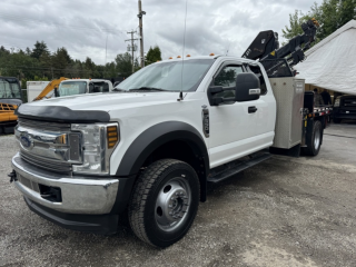 2019 Ford F550 - CRANE / UTILITY FLAT BED TRUCK NEW CVI - CRANE CERTIFIED -- READY TO WORK