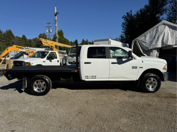 2011-dodge-ram-2500-hd-85ft-flat-bed-truck-repairs-needed-big-1