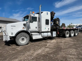 2013 Kenworth T800 Tri Drive Fold Up Crane