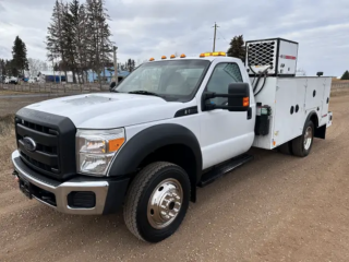 2014 Ford F550 RegCab 4x4 Utility Lube Truck / GAS / HYD COMP / LUBE