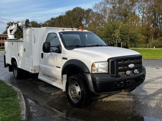 2007 Ford F-550 Service Truck  with Crane 4WD  Diesel Ford F-550